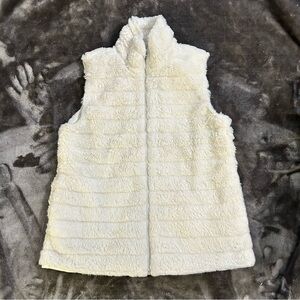 Katydid White Plush Vest